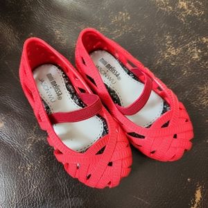 Mini Melissa x Jason Wu Red Cut Out Jellies Toddler Size 6